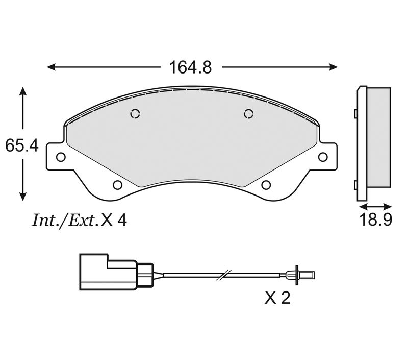 BALATA CERAMICA DELANTERA TRANSIT